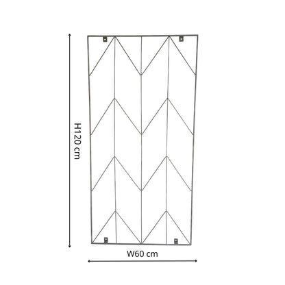Outdoor Herringbone Trellis Zinc H120cm W60cm - Skandi London