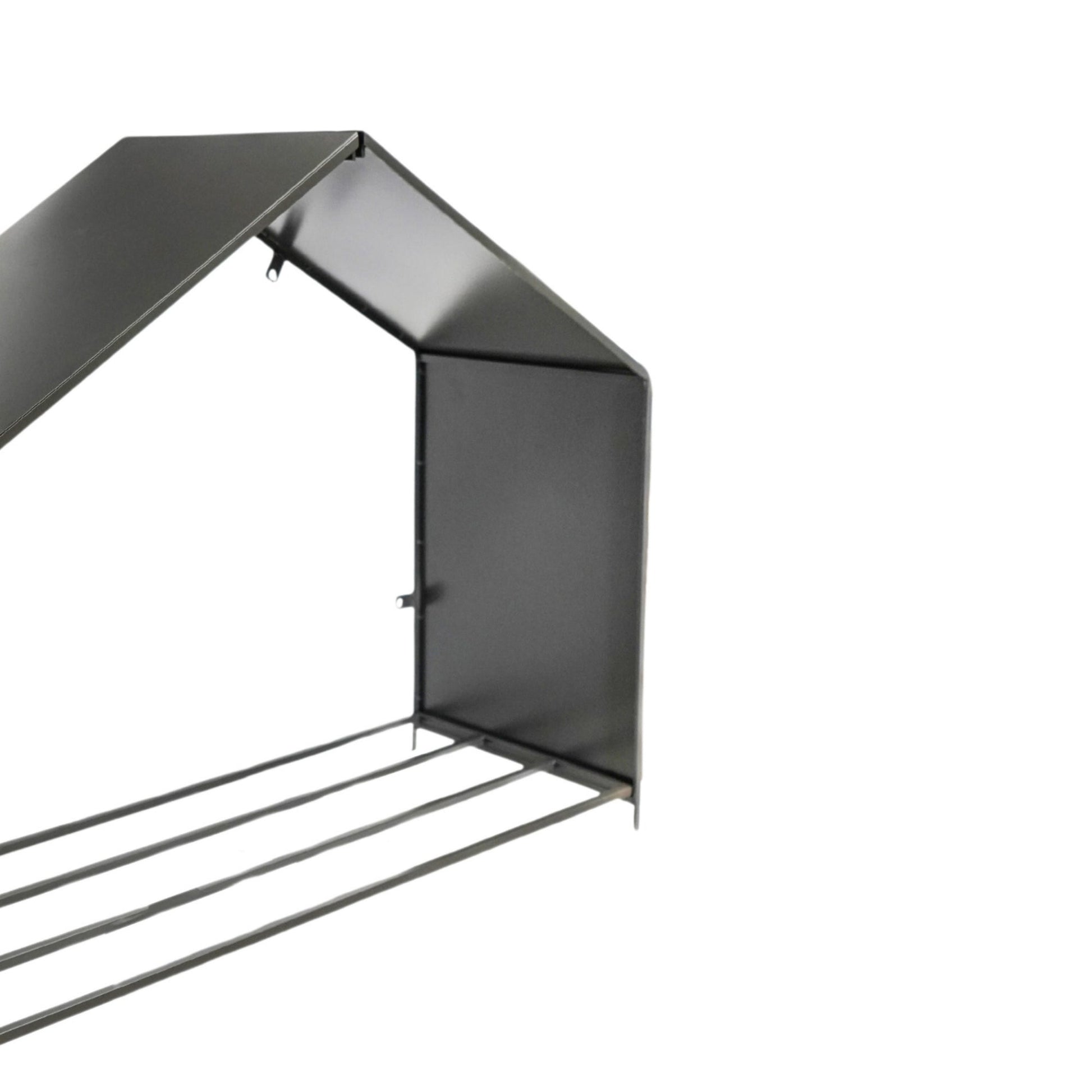 Outdoor House Zinc Log Storage H88cm D100cm - Skandi London