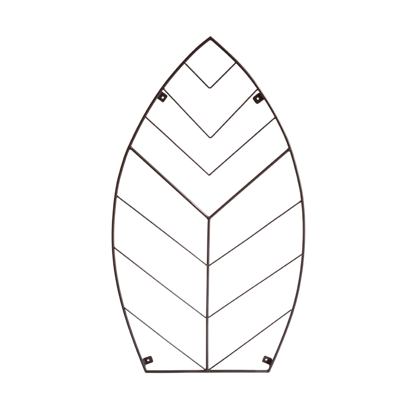 Outdoor Leaf Trellis Bronze H100cm W57cm - Skandi London