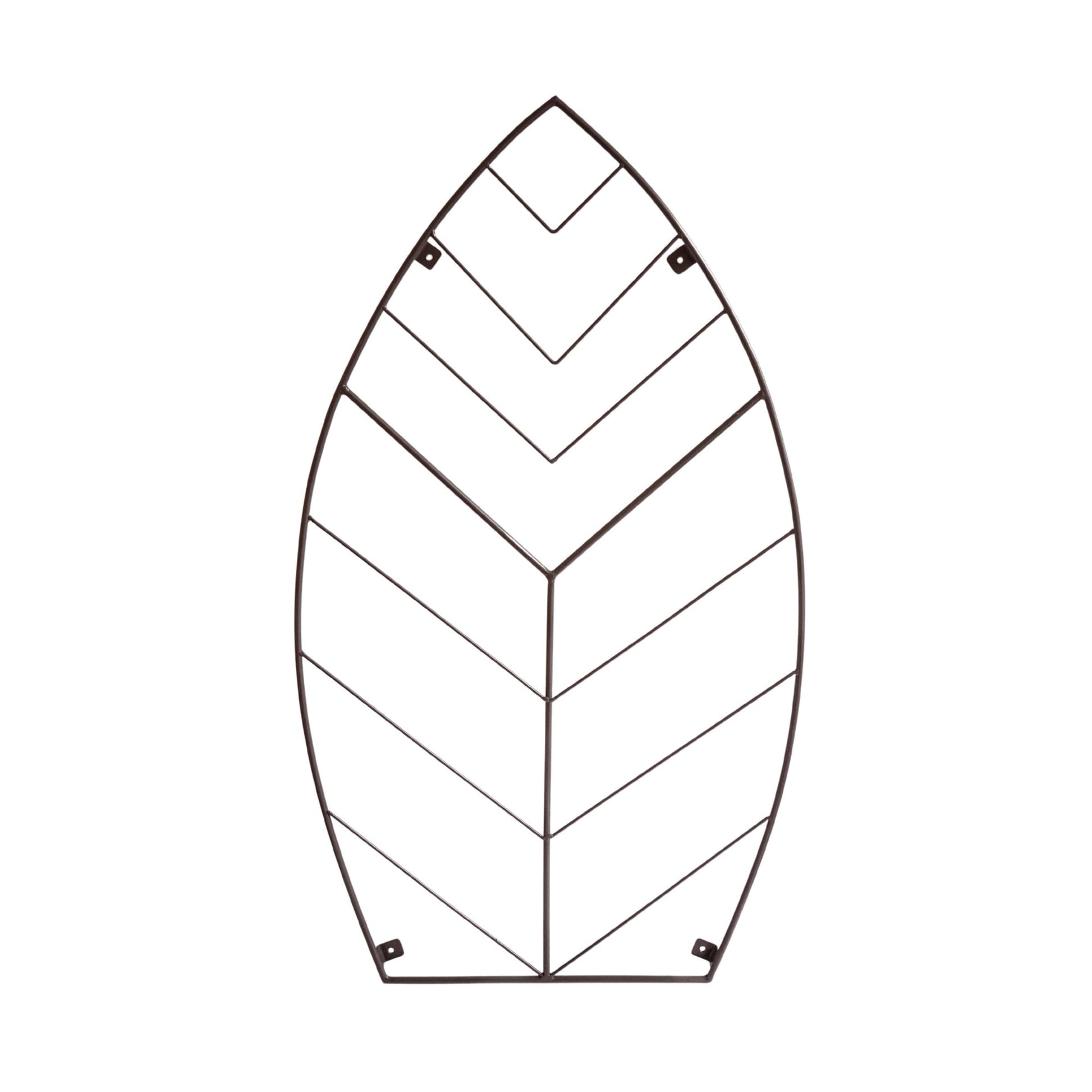 Outdoor Leaf Trellis Bronze H100cm W57cm - Skandi London