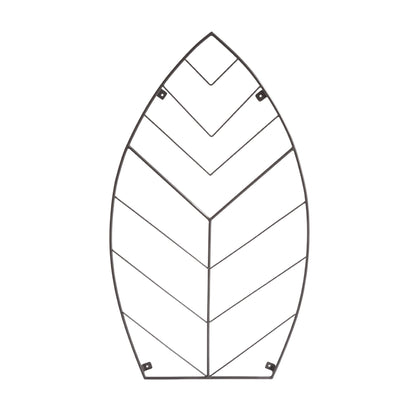 Outdoor Leaf Trellis Zinc H100cm W57cm - Skandi London