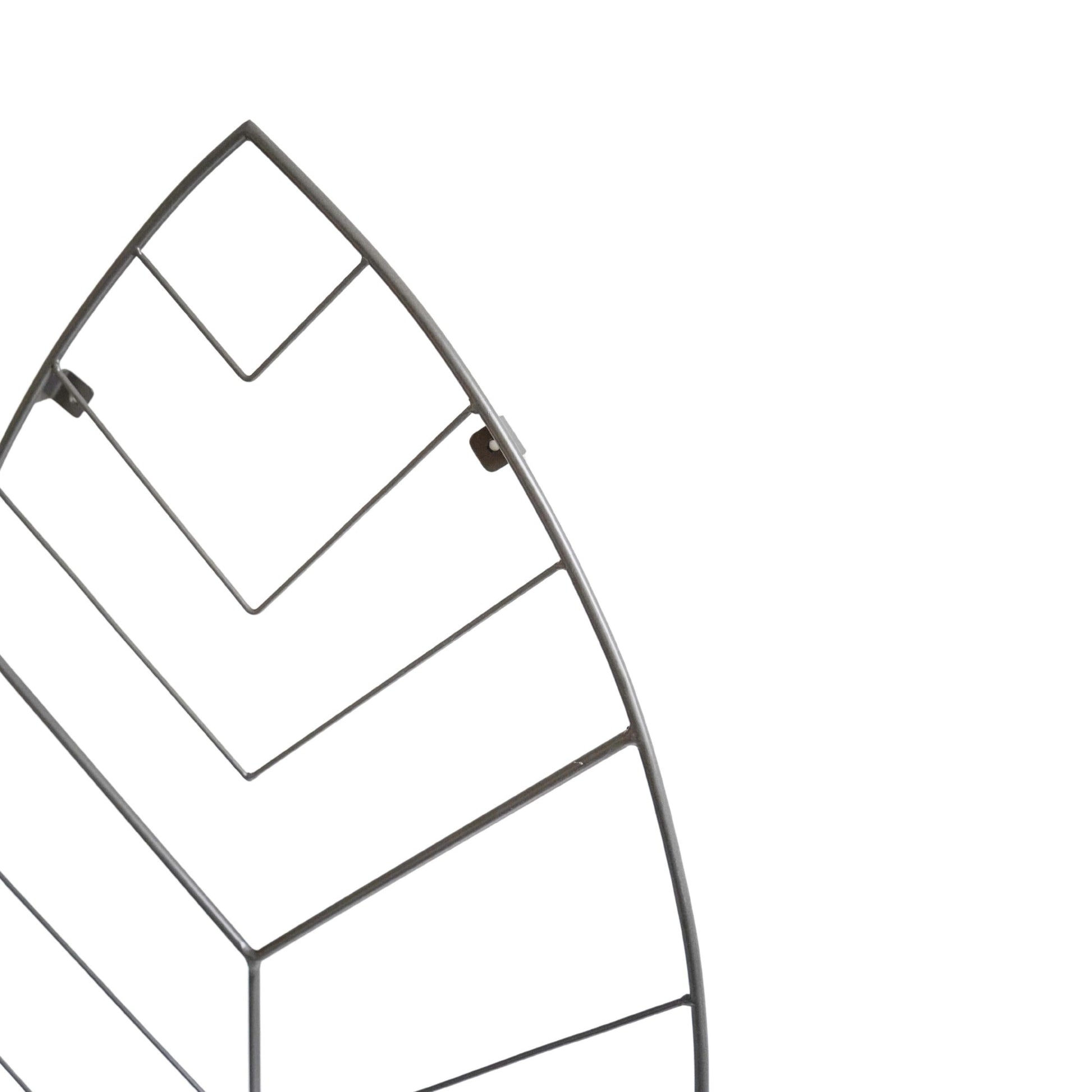 Outdoor Leaf Trellis Zinc H100cm W57cm - Skandi London