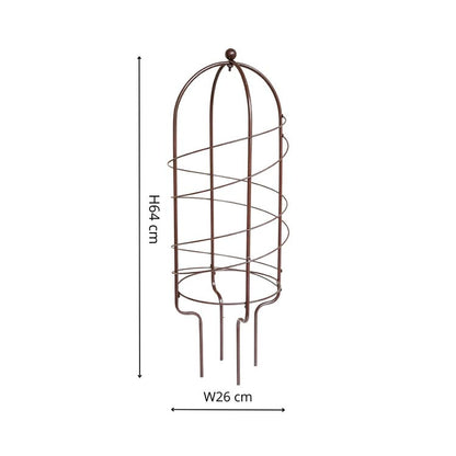 Outdoor Pot Plant Support Bronze H64cm D26cm - Skandi London