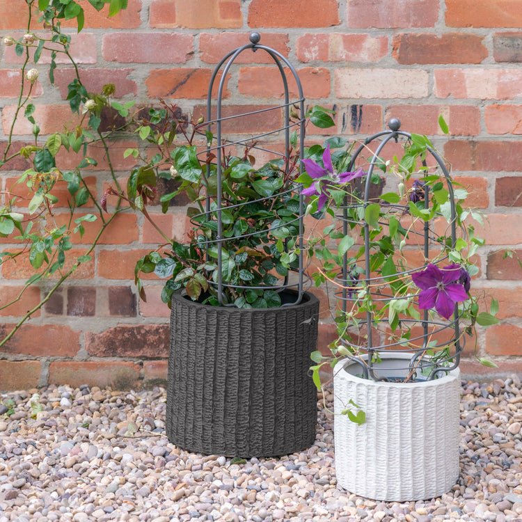Outdoor Pot Plant Support Zinc H64cm D26cm - Skandi London