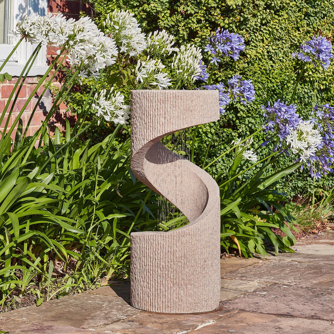 Skandi London Spiral Water Feature Granite - Skandi London