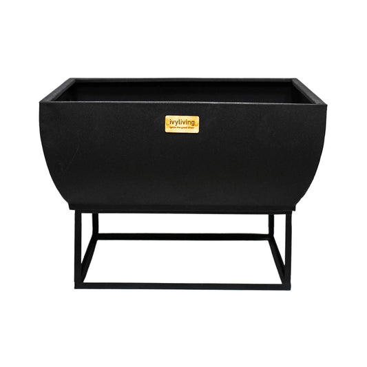 Outdoor Vigga Fire Pit Black Iron - Skandi London