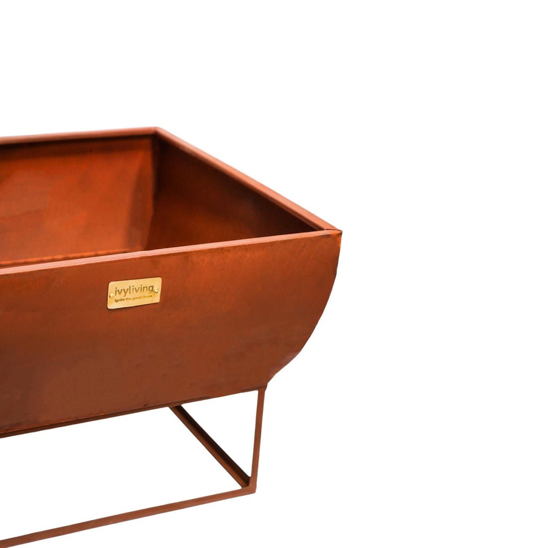 Outdoor Vigga Fire Pit Rust Iron - Skandi London
