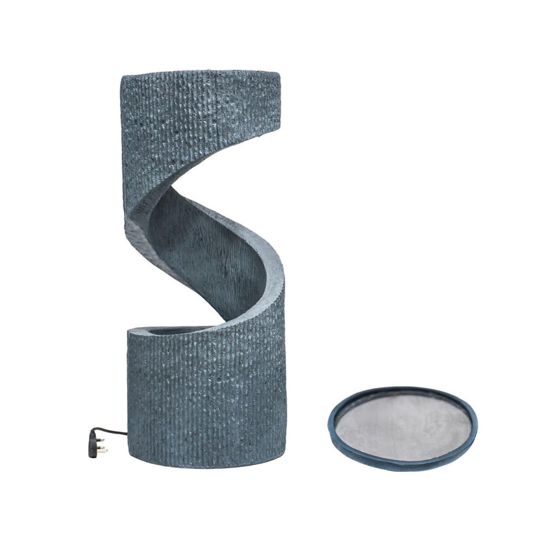 Skandi London Outdoor Spiral Water Feature Cement - Skandi London