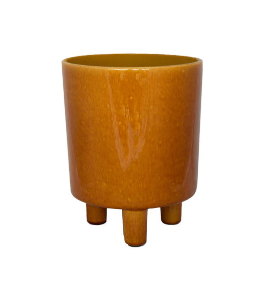 Pisa Mustard Planter H19Cm D16Cm - Skandi London