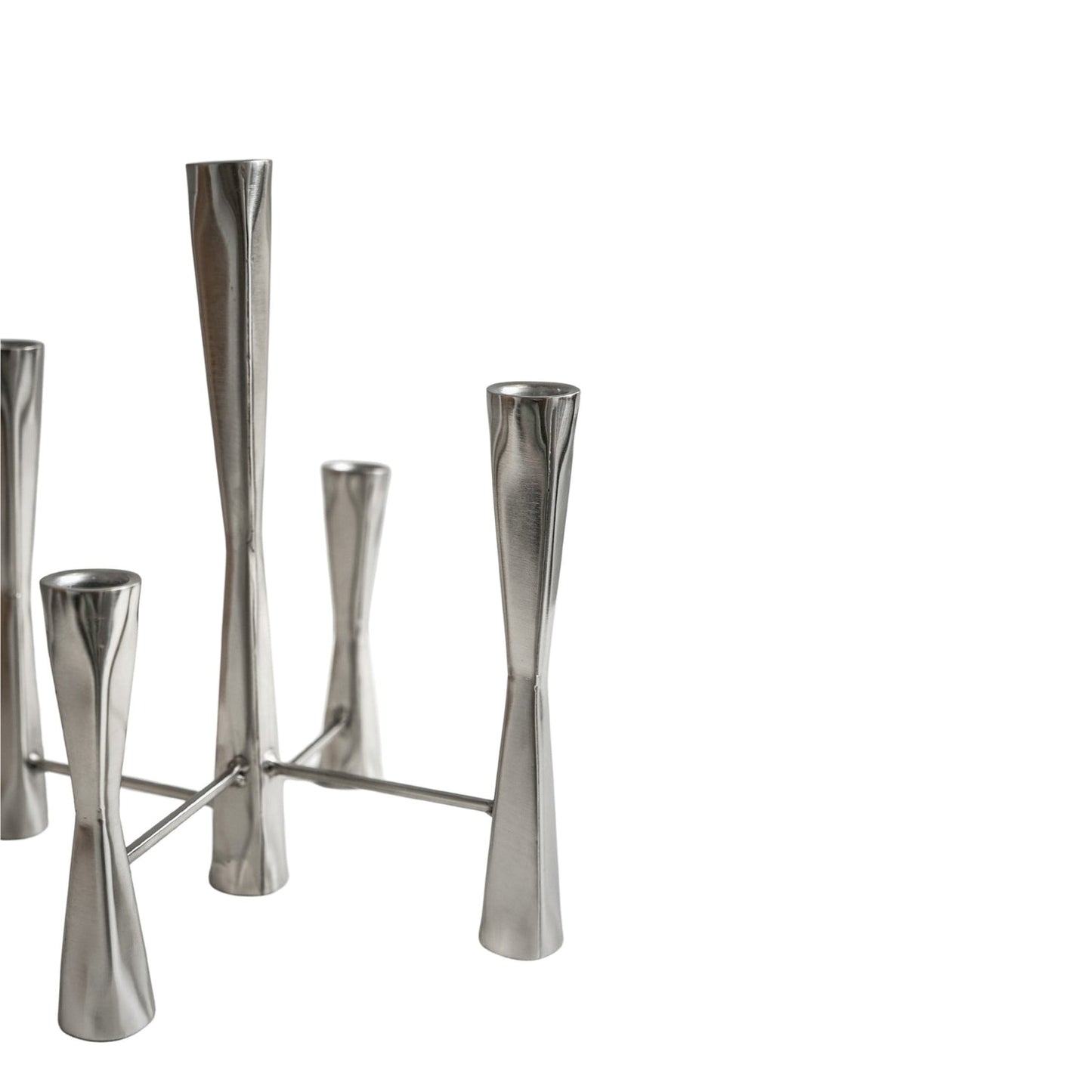 Fasku 5 Piece Silver Candle Centerpiece - Skandi London