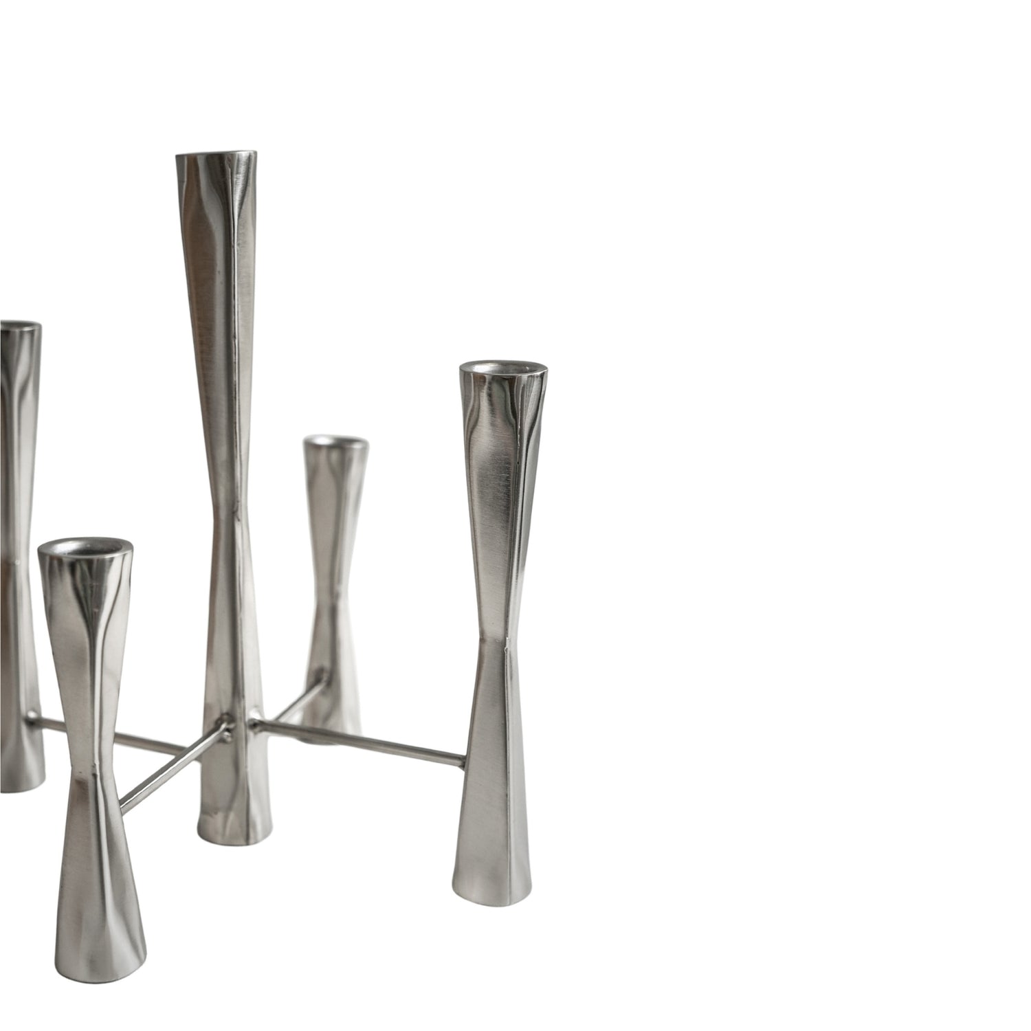 Fasku 5 Piece Silver Candle Centerpiece - Skandi London