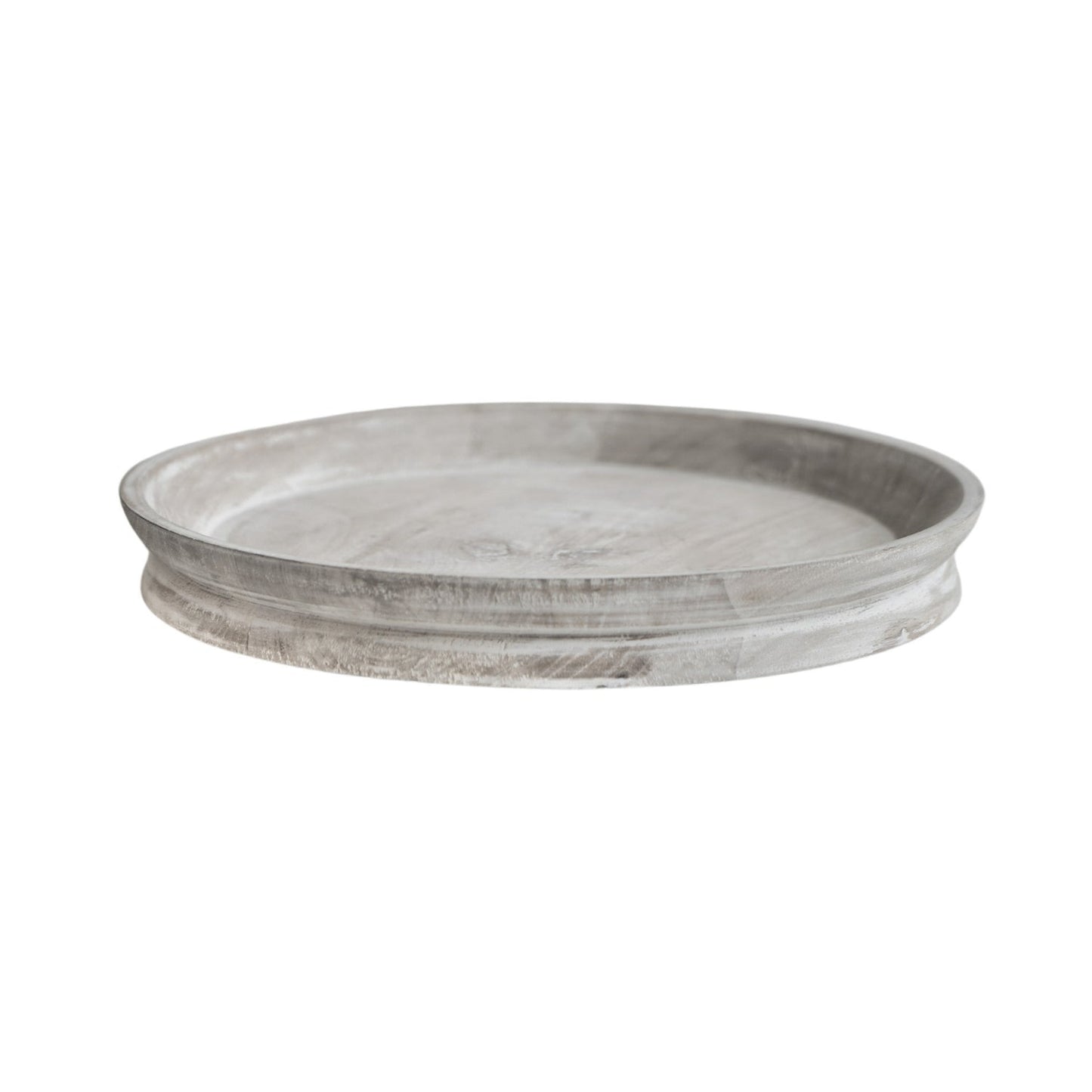 Esbjerg White Wash Wooden Candle Tray - Skandi London