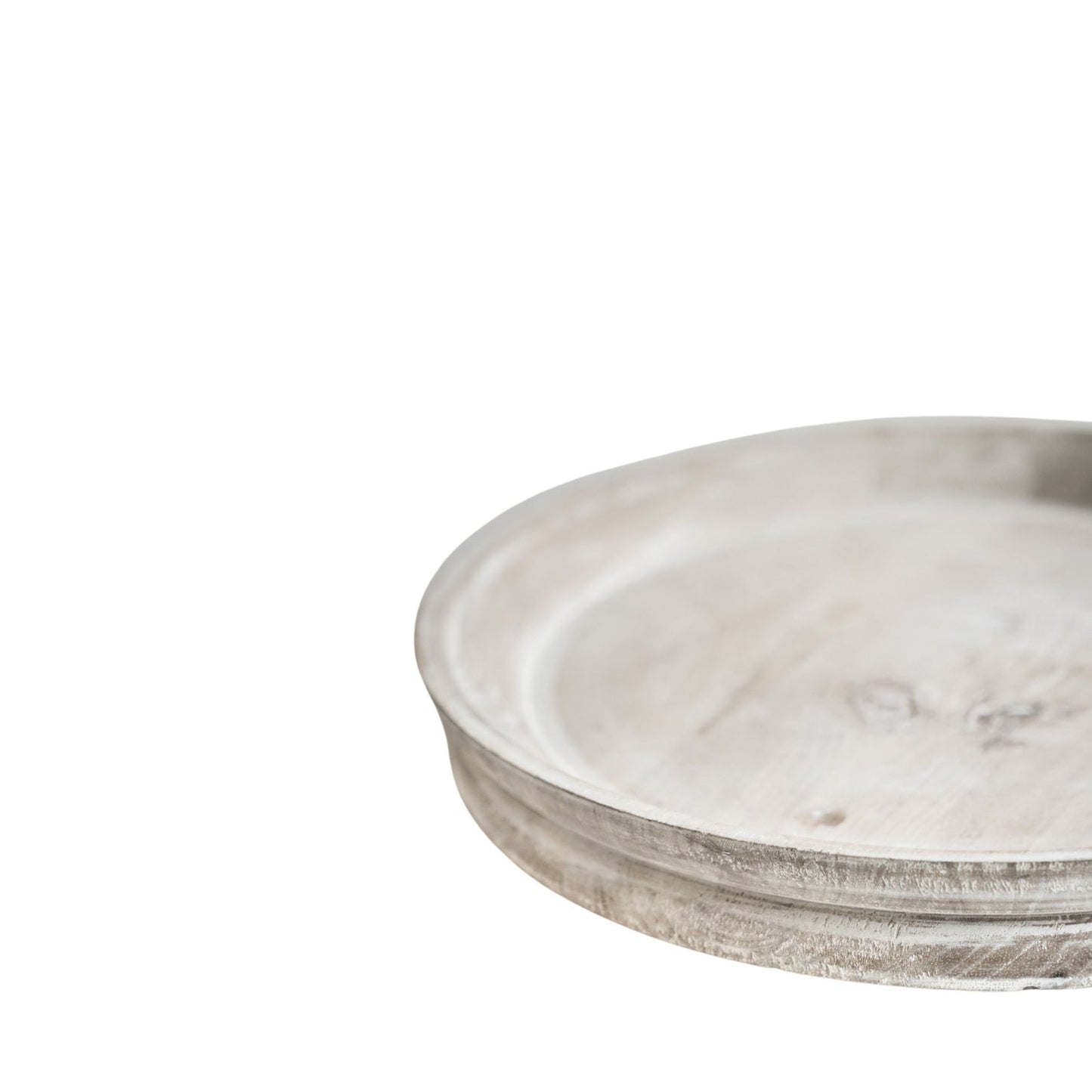Esbjerg White Wash Wooden Candle Tray - Skandi London