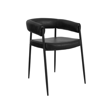 Oslo House Black & Black Dining Chair - Skandi London