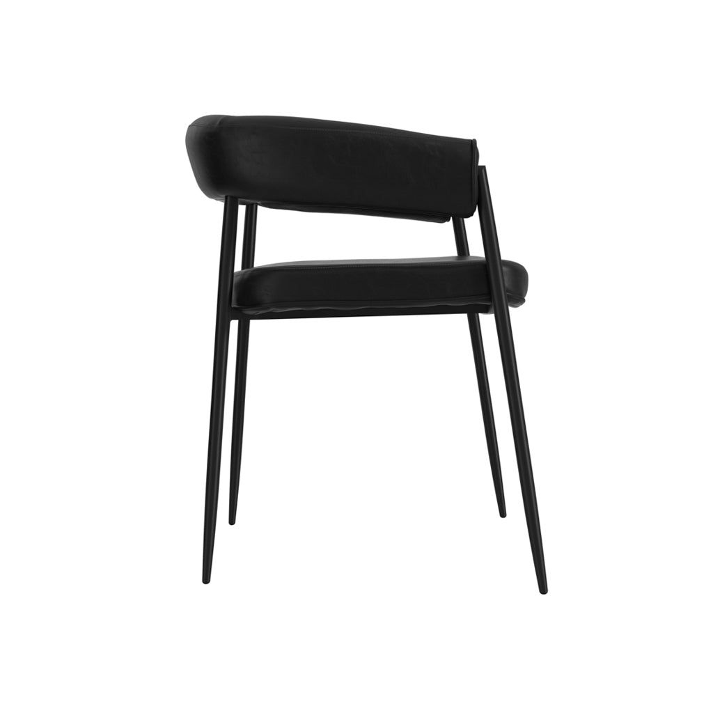 Oslo House Black & Black Dining Chair - Skandi London