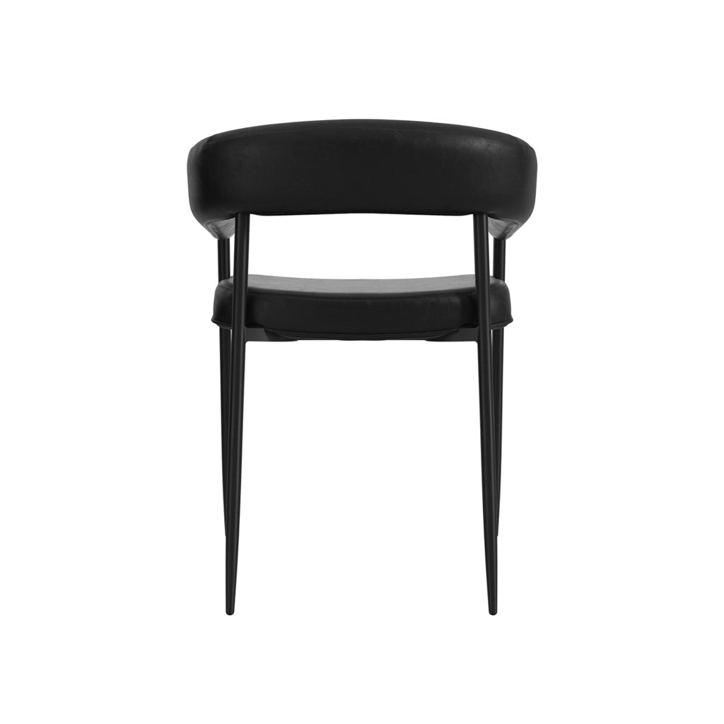 Oslo House Black & Black Dining Chair - Skandi London