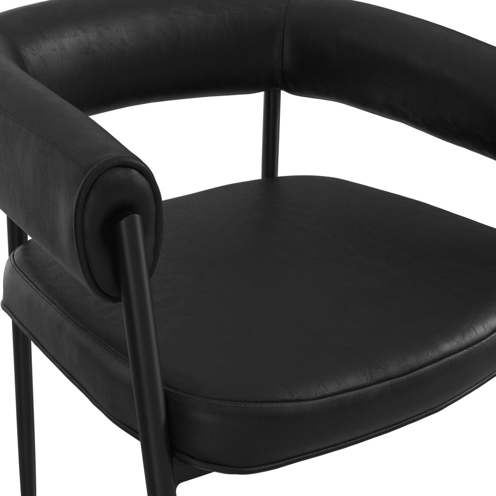 Oslo House Black & Black Dining Chair - Skandi London