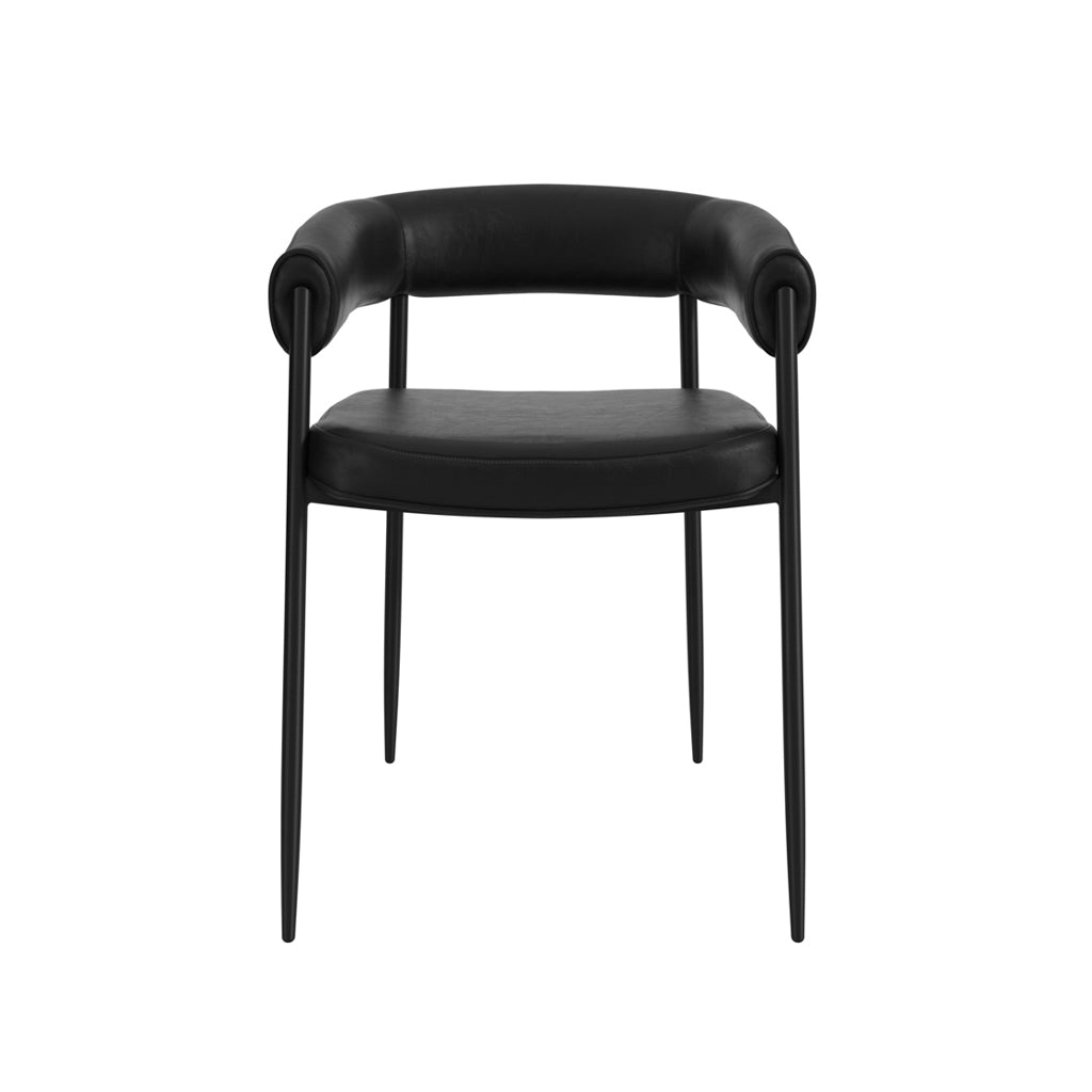Oslo House Black & Black Dining Chair - Skandi London