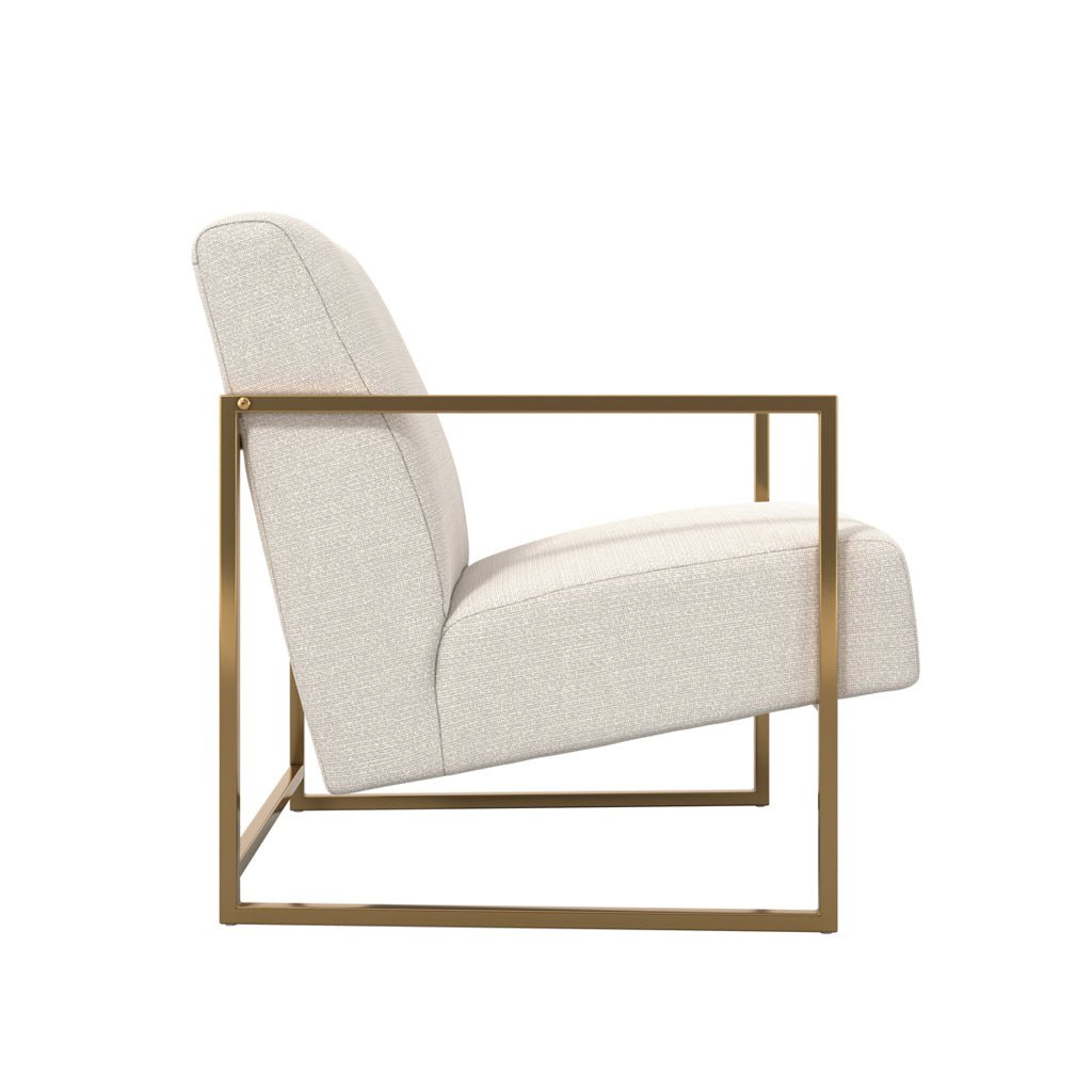 Soho Nordic Beige & Gold Chair - Skandi London