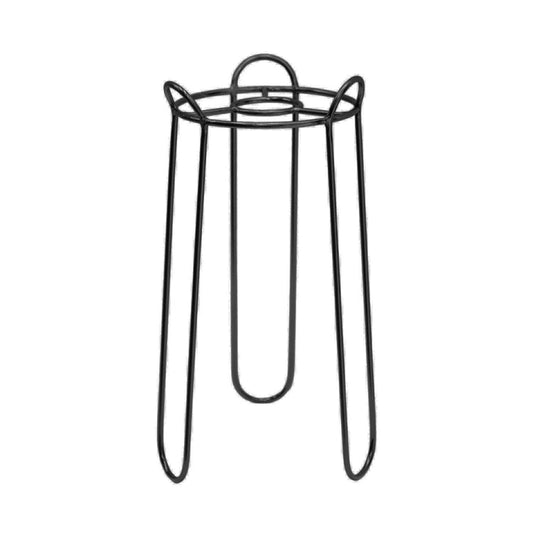 Saluzzo Black Plant Stand H64cm D22cm - Skandi London