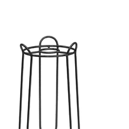 Saluzzo Black Plant Stand H64cm D22cm - Skandi London