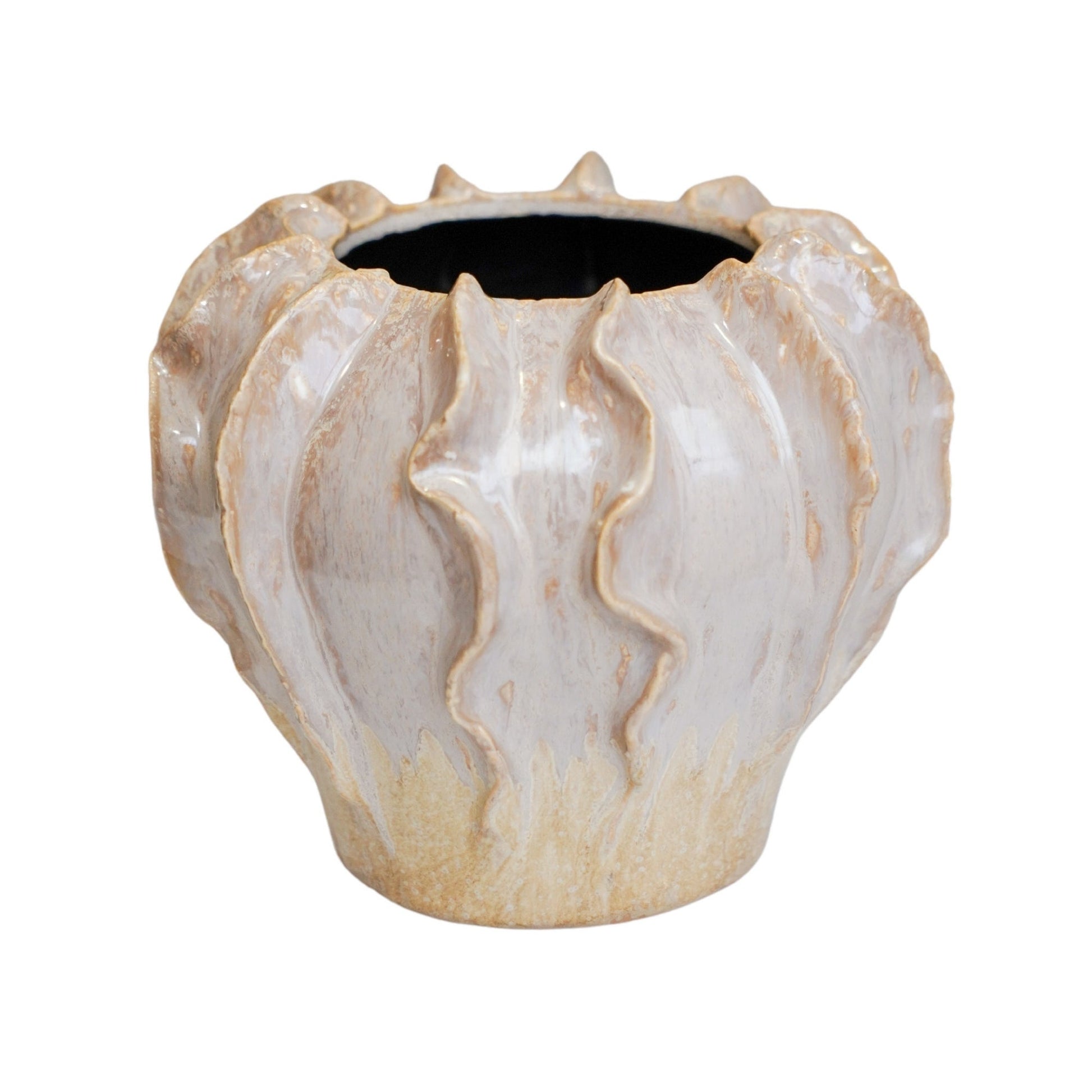 Scarlet Coral Reef Pink Planter H15cm D19cm - Skandi London