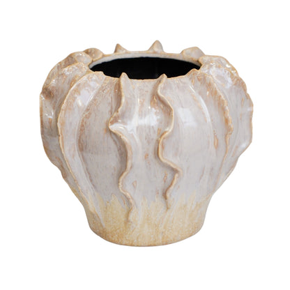 Scarlet Coral Reef Pink Planter H15cm D19cm - Skandi London