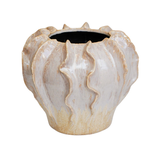 Scarlet Coral Reef Pink Planter H15cm D19cm - Skandi London
