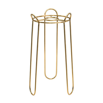 Saluzzo Gold Plant Stand H44cm D22cm - Skandi London