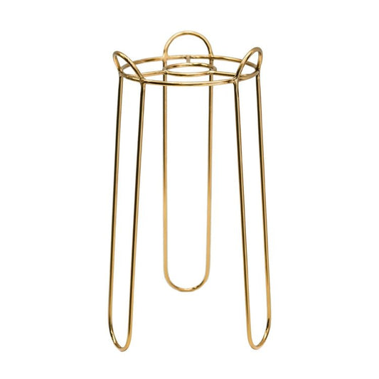 Saluzzo Gold Plant Stand H44cm D22cm - Skandi London