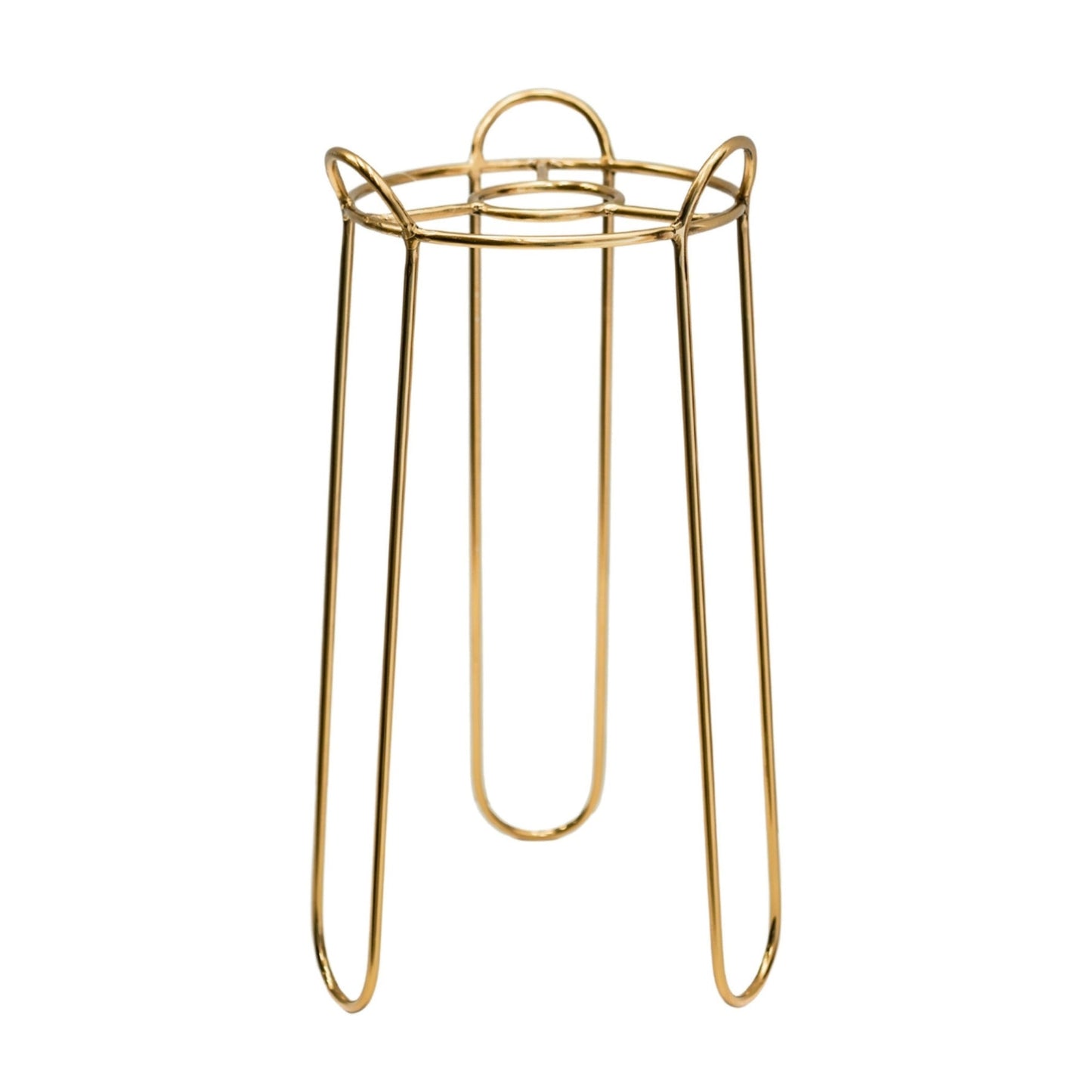 Saluzzo Gold Plant Stand H23cm D18cm - Skandi London