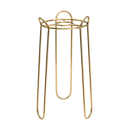 Saluzzo Gold Plant Stand H23cm D18cm - Skandi London