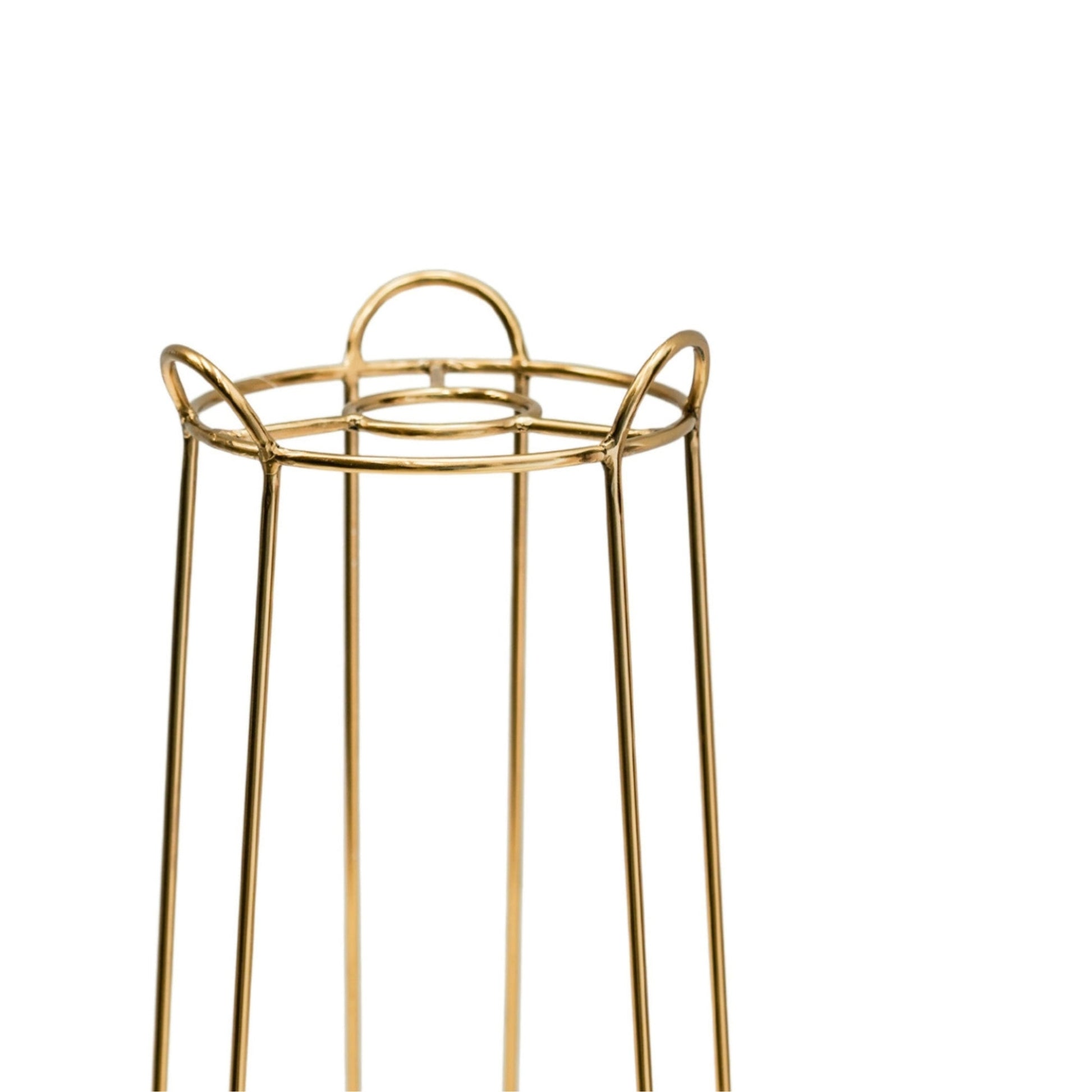 Saluzzo Gold Plant Stand H23cm D18cm - Skandi London