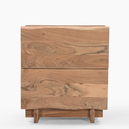 South Bank Two Drawer Bedside Table - Skandi London