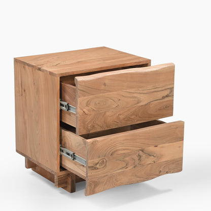 South Bank Two Drawer Bedside Table - Skandi London