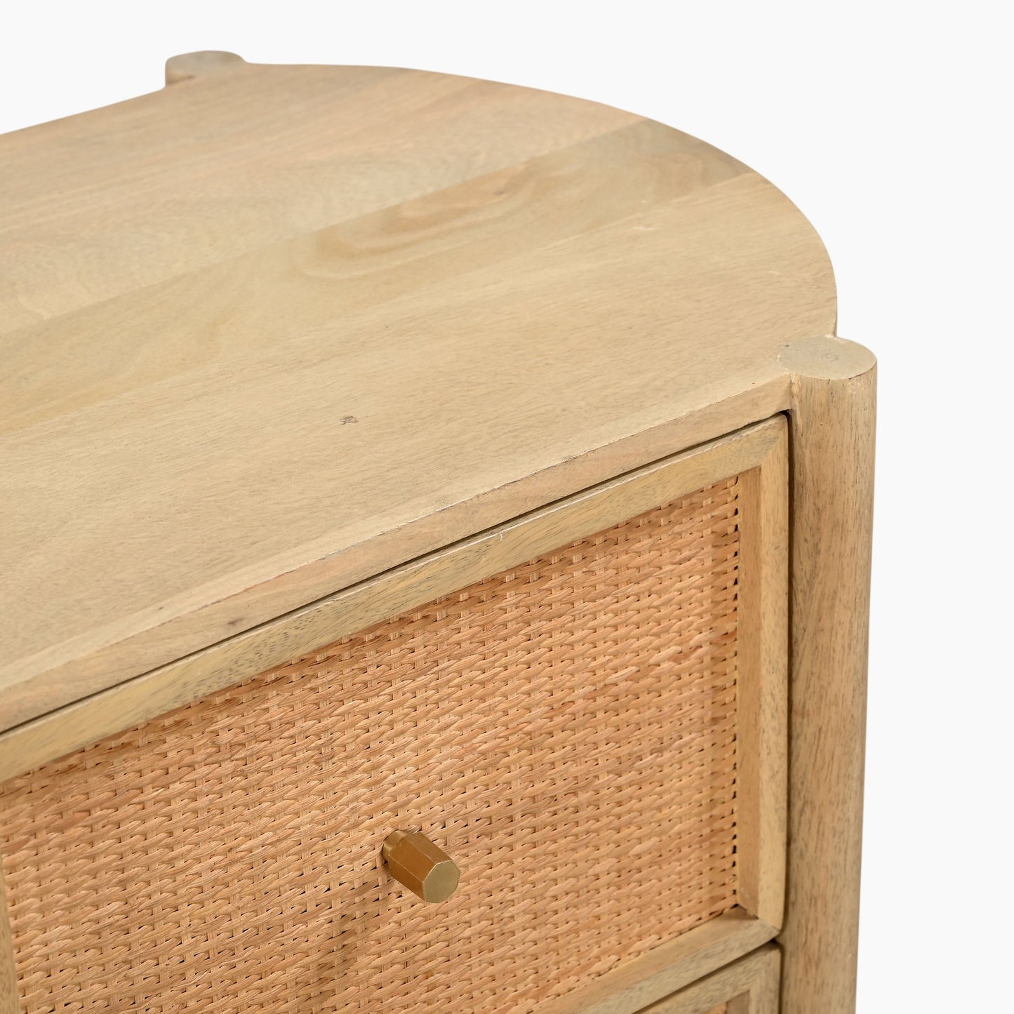Vauxhall Two Drawer Bedside Table - Skandi London
