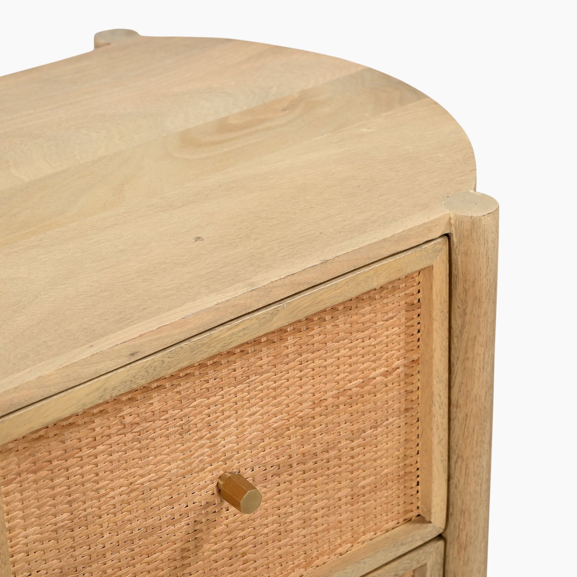 Vauxhall Two Drawer Bedside Table - Skandi London