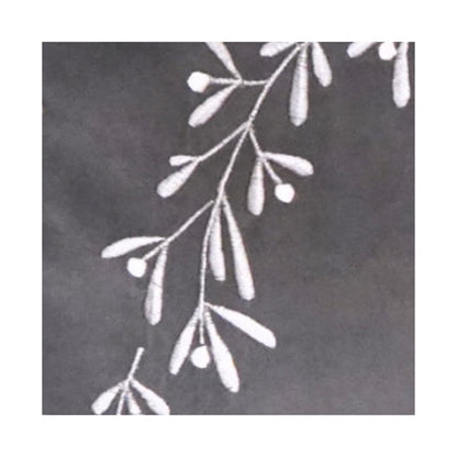 Helgeland Slate Velvet Mistletoe Tree Skirt - Skandi London