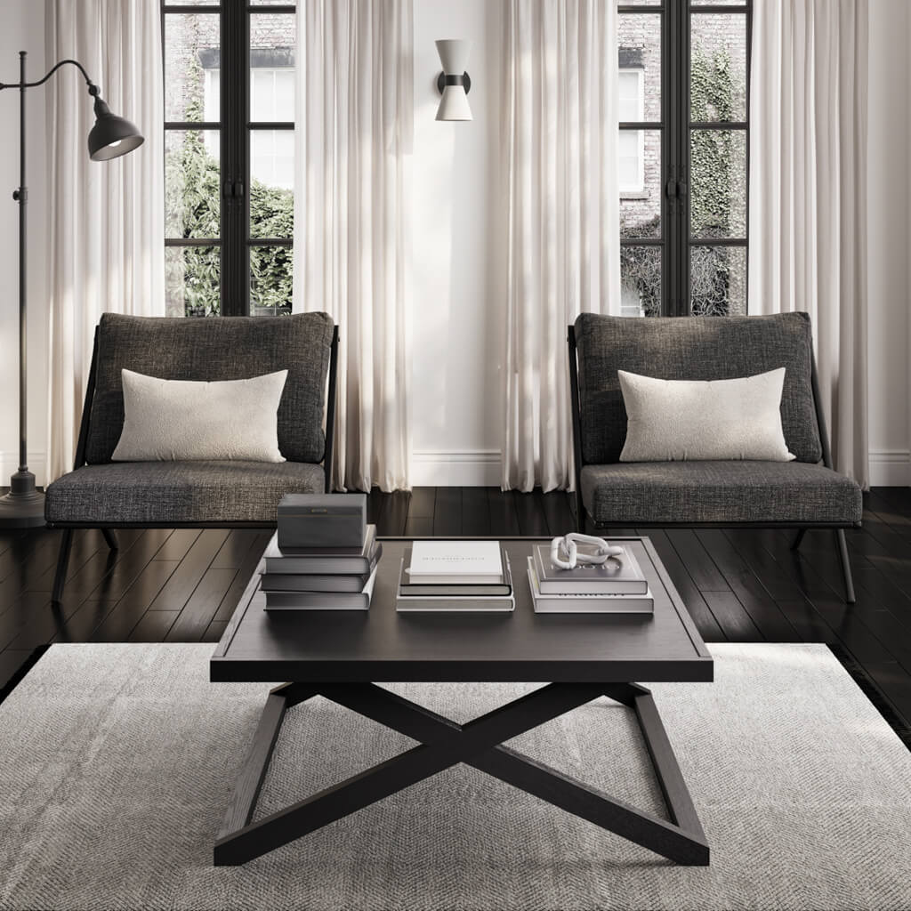 Hygge Black Coffee Table Small - Skandi London