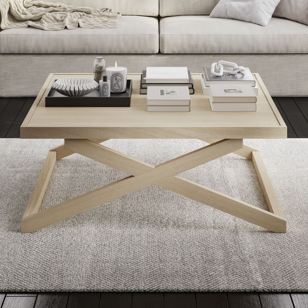 Hygge Blonde Coffee Table Large - Skandi London