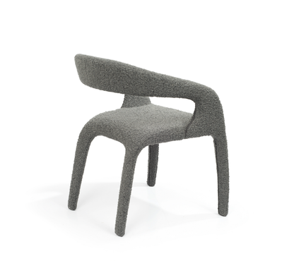 Escada Dining Chair - Chex Bouclé Charcoal