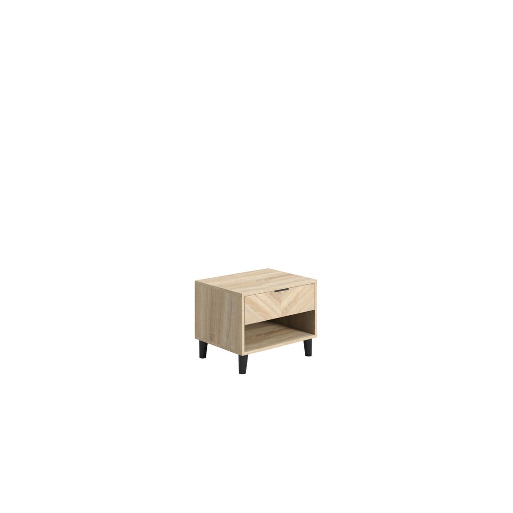 Soho Nordic Chevron 1 Dr Bedside Cabinet - Skandi London