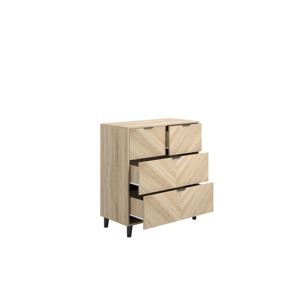Soho Nordic Chevron 4 Dr Chest - Skandi London