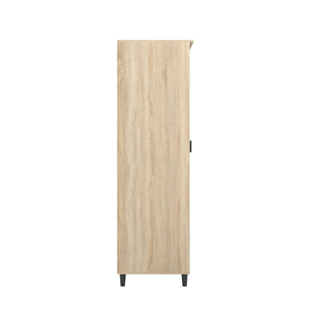 Soho Nordic Chevron 1 Door Wardrobe - Skandi London