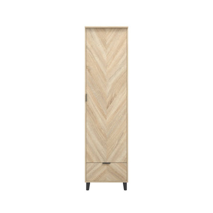 Soho Nordic Chevron 1 Door Wardrobe - Skandi London