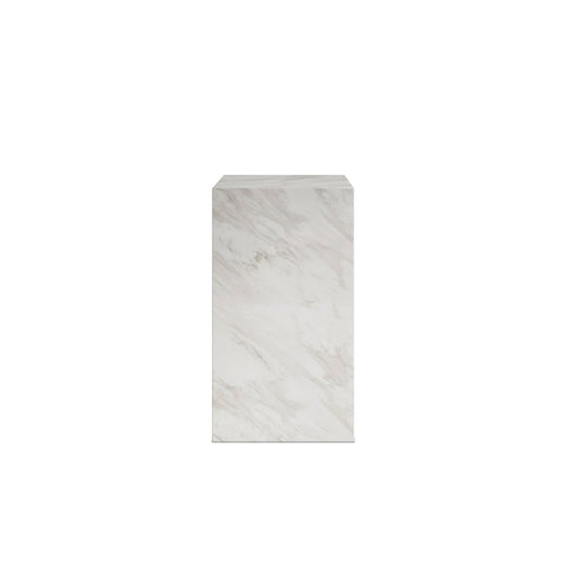 Atelier Marmor White Marble Small Pedestal - Skandi London