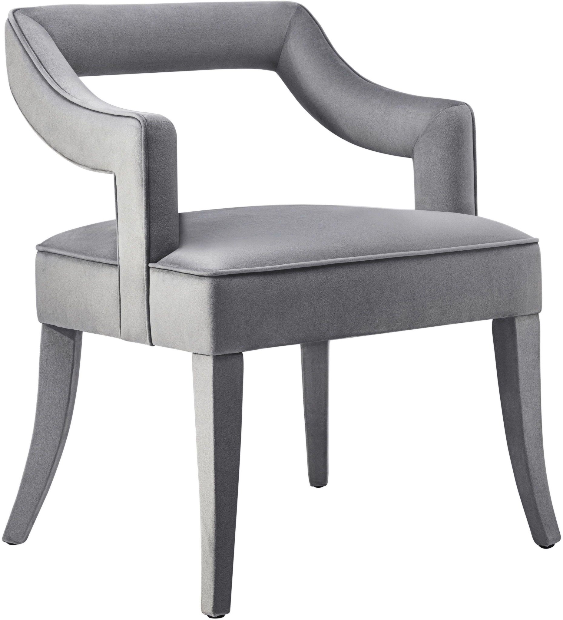 Tiffany Grey Velvet Chair - Skandi London