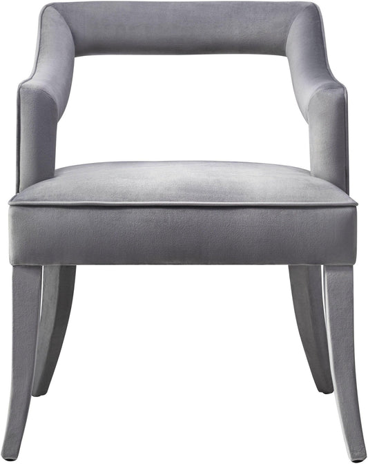 Tiffany Grey Velvet Chair - Skandi London