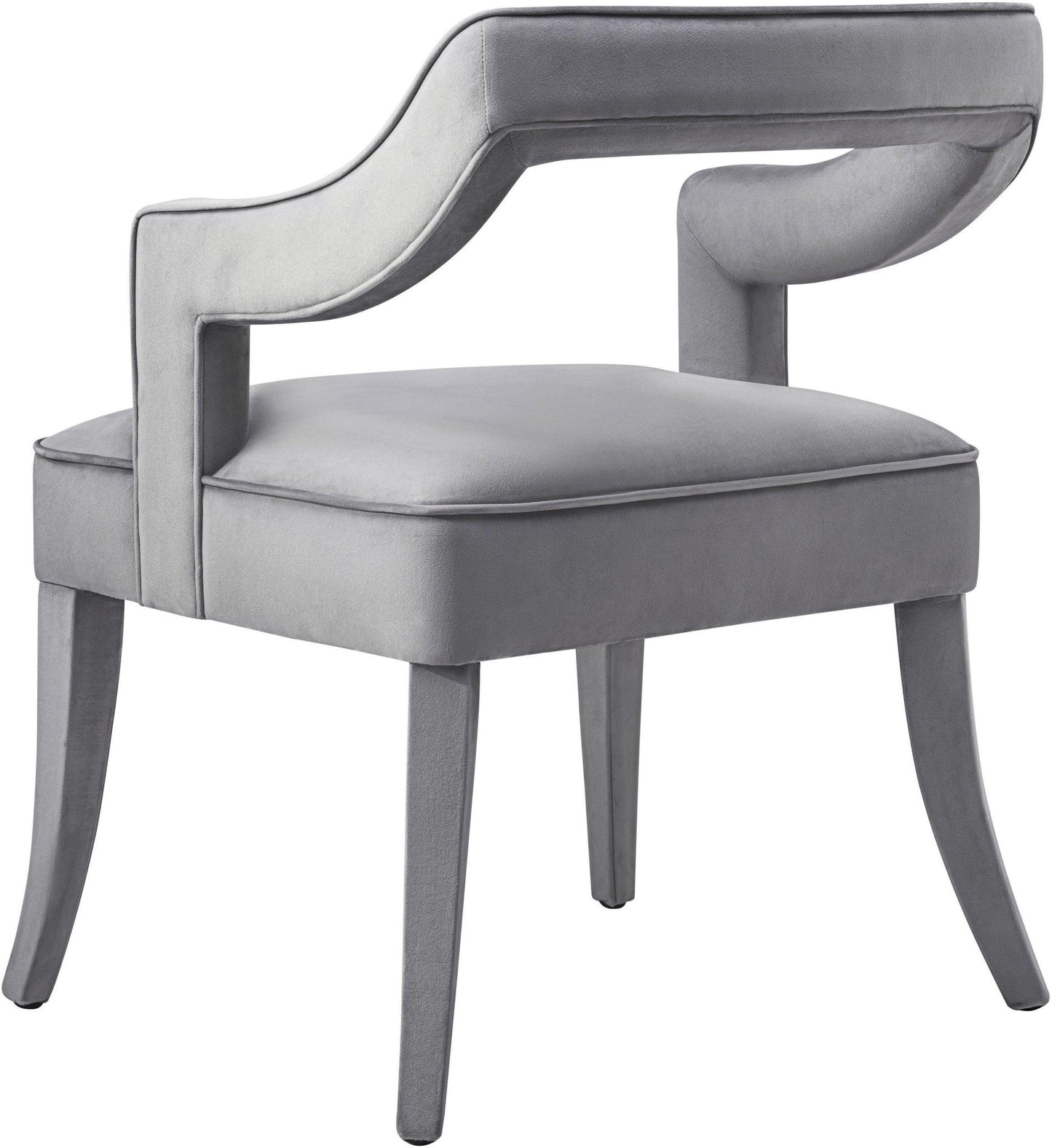 Tiffany Grey Velvet Chair - Skandi London