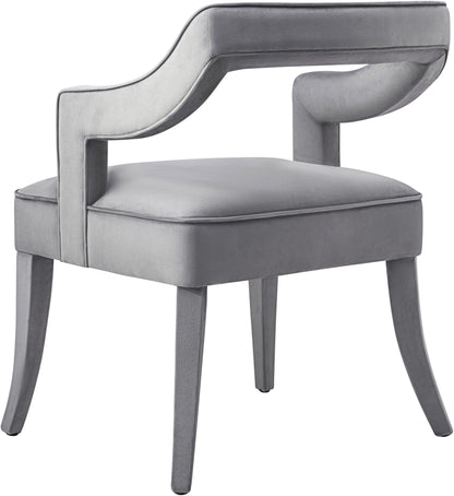 Tiffany Grey Velvet Chair - Skandi London